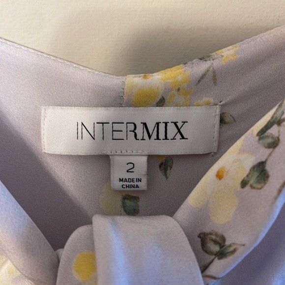 Intermix Floral Octavia Lilac Jumpsuit Size 2 - Picture 8 of 13